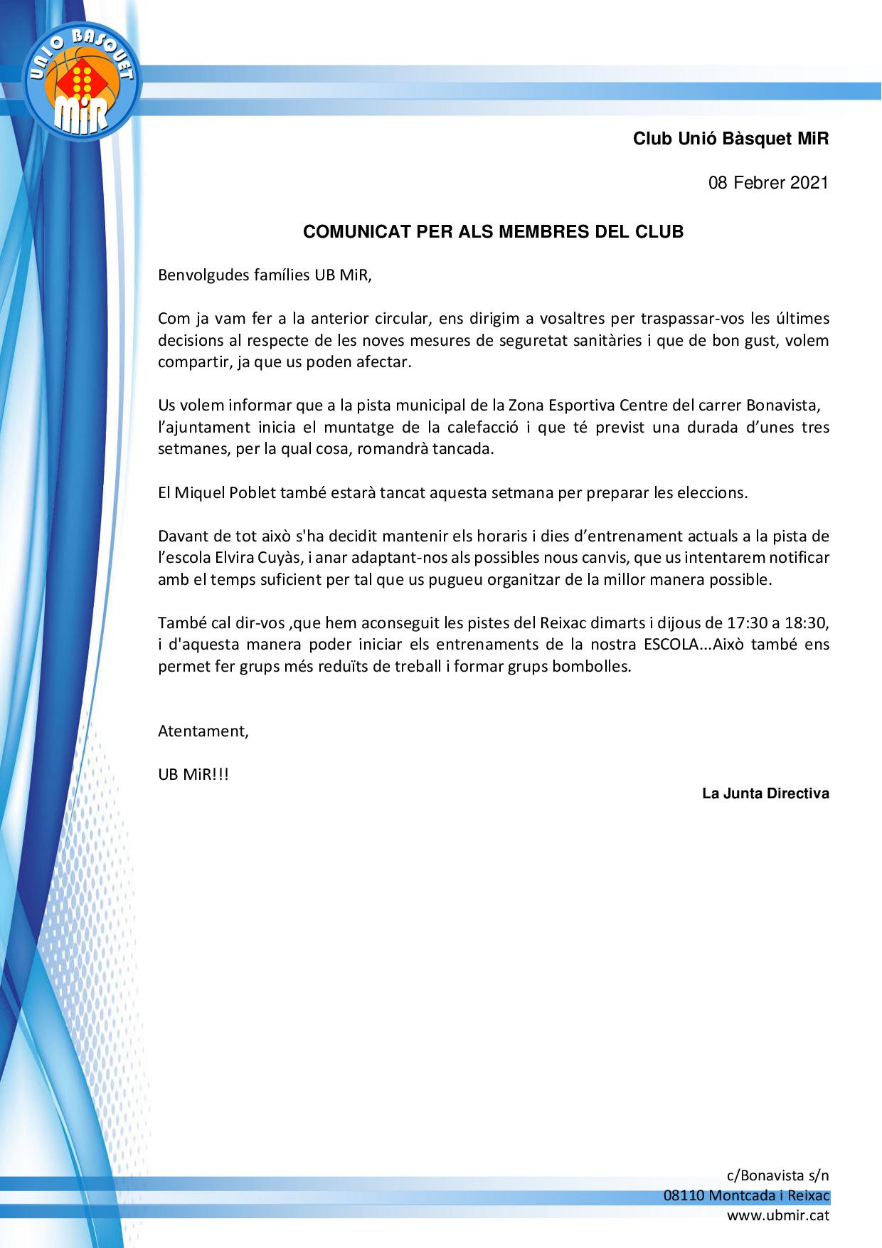 2021 02 08 Comunicat