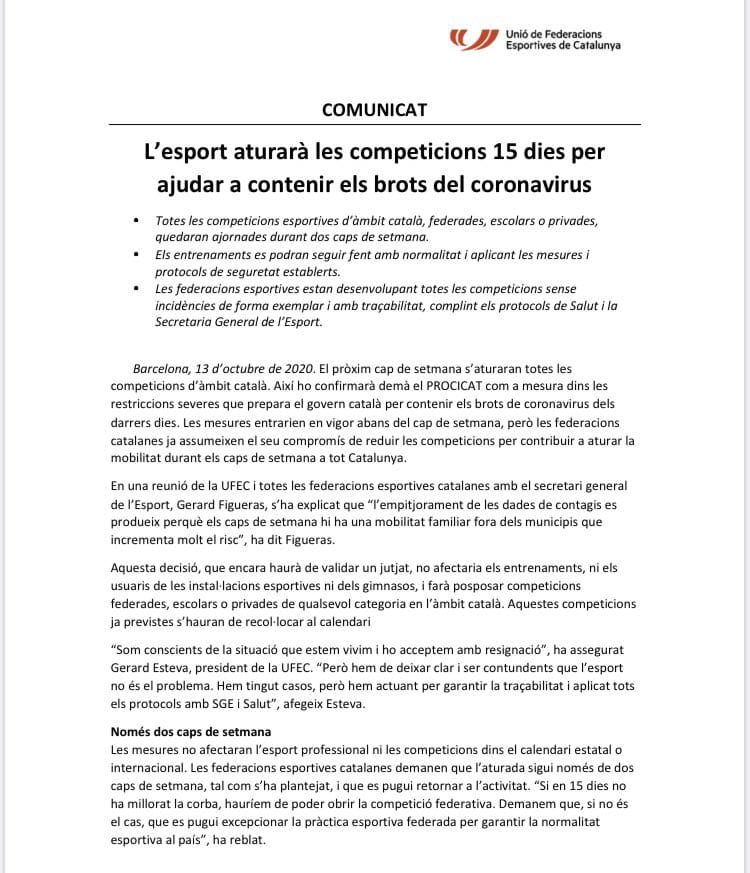 Comunicado 14 10 2020