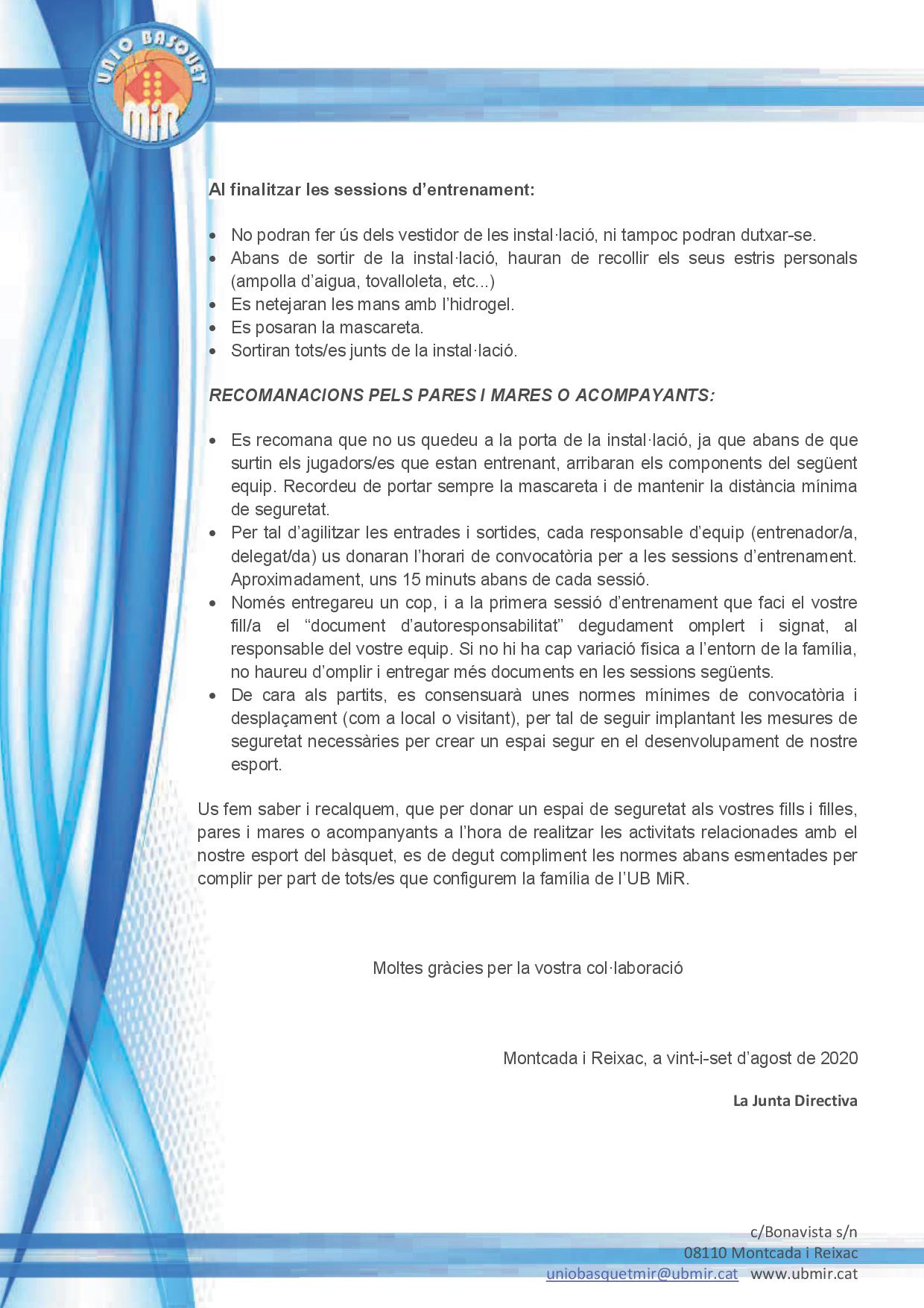 PROTOCOL HIGIENICO SANITARI COVID2