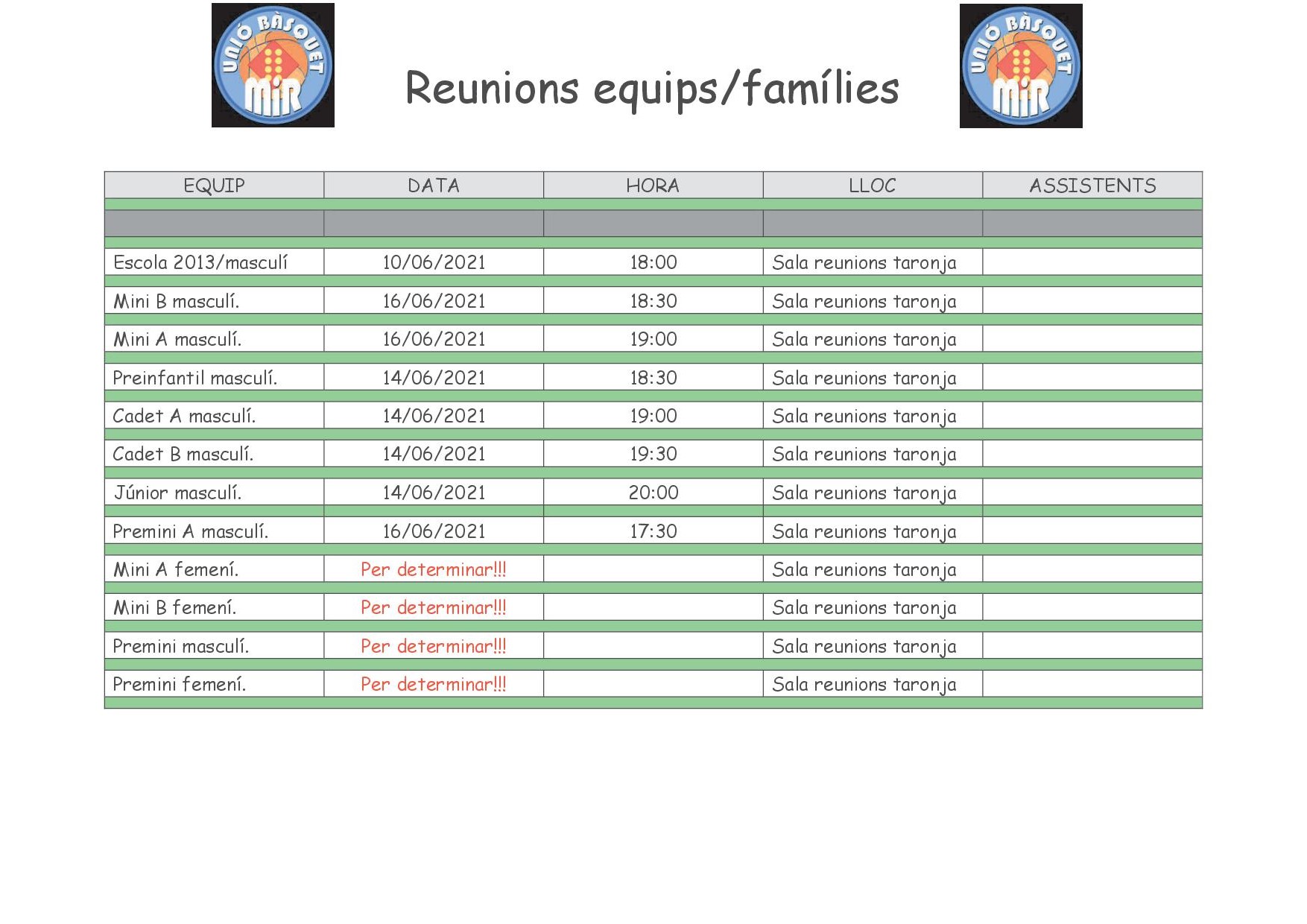 reunions equip 2021 22